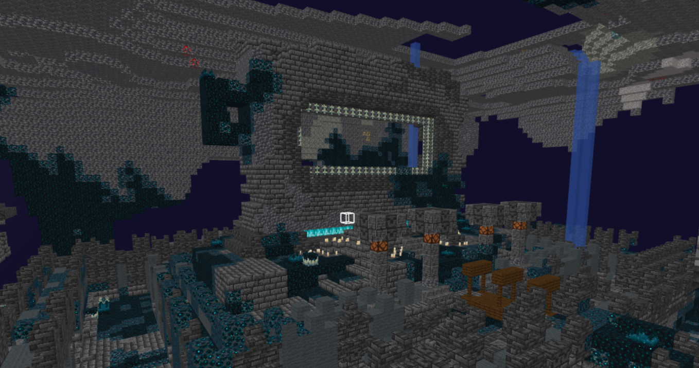 Ancient City as it appears in vanilla Minecraft