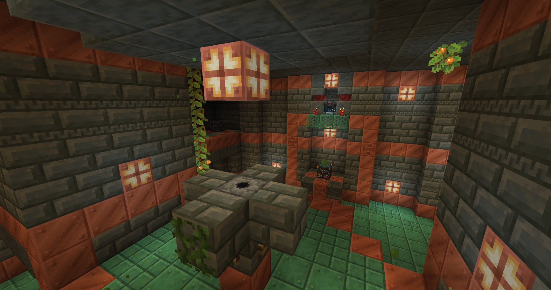 Trial Chambers as it appears in vanilla Minecraft