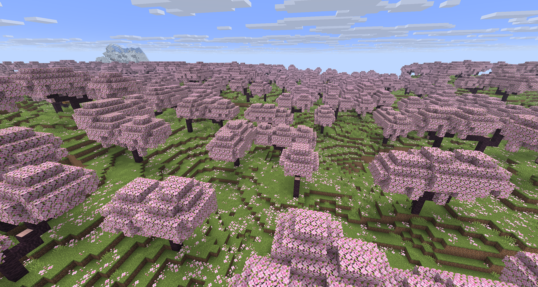 Cherry Grove location guide in Minecraft
