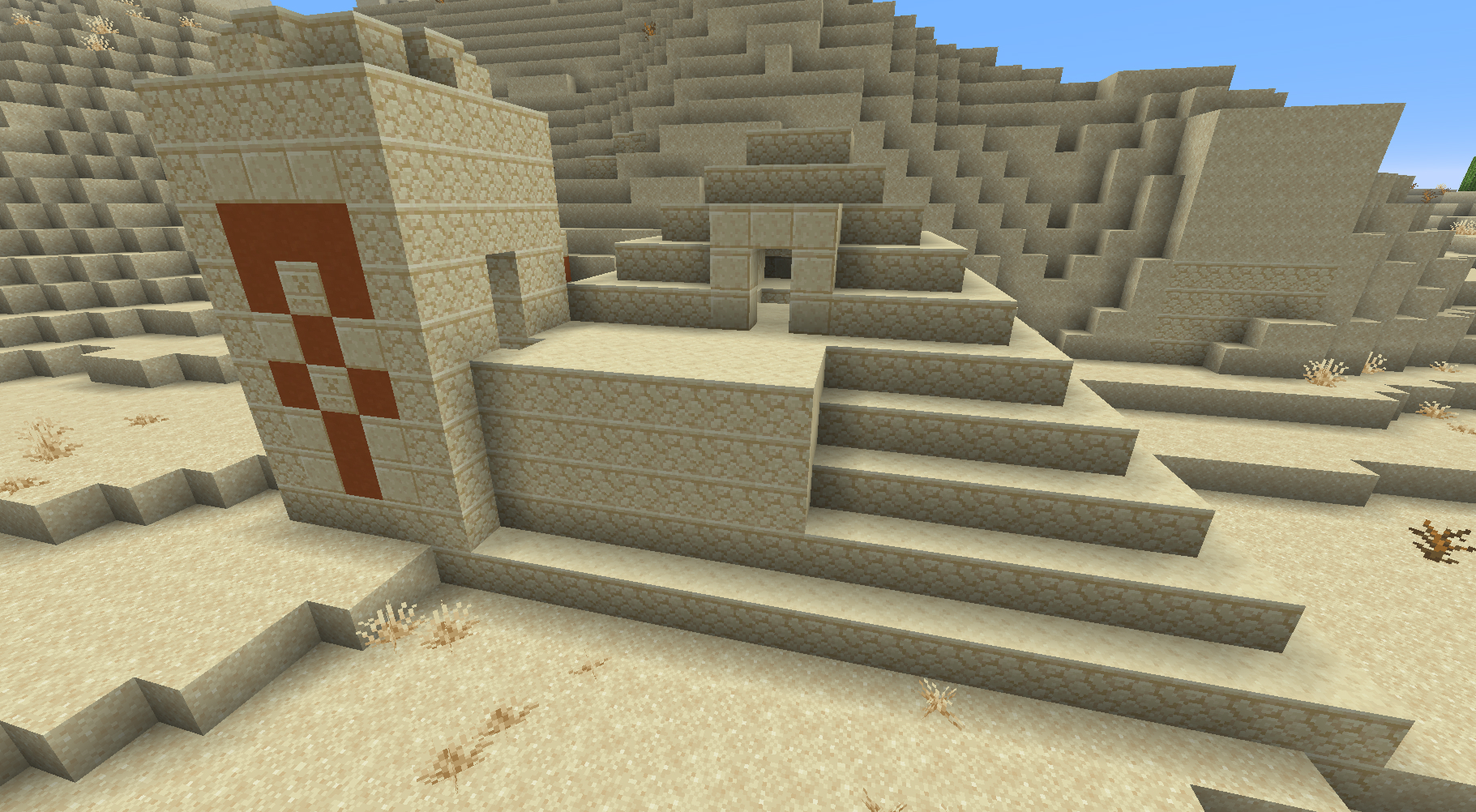 Desert Pyramid as it appears in vanilla Minecraft