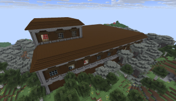Woodland Mansion as it appears in vanilla Minecraft
