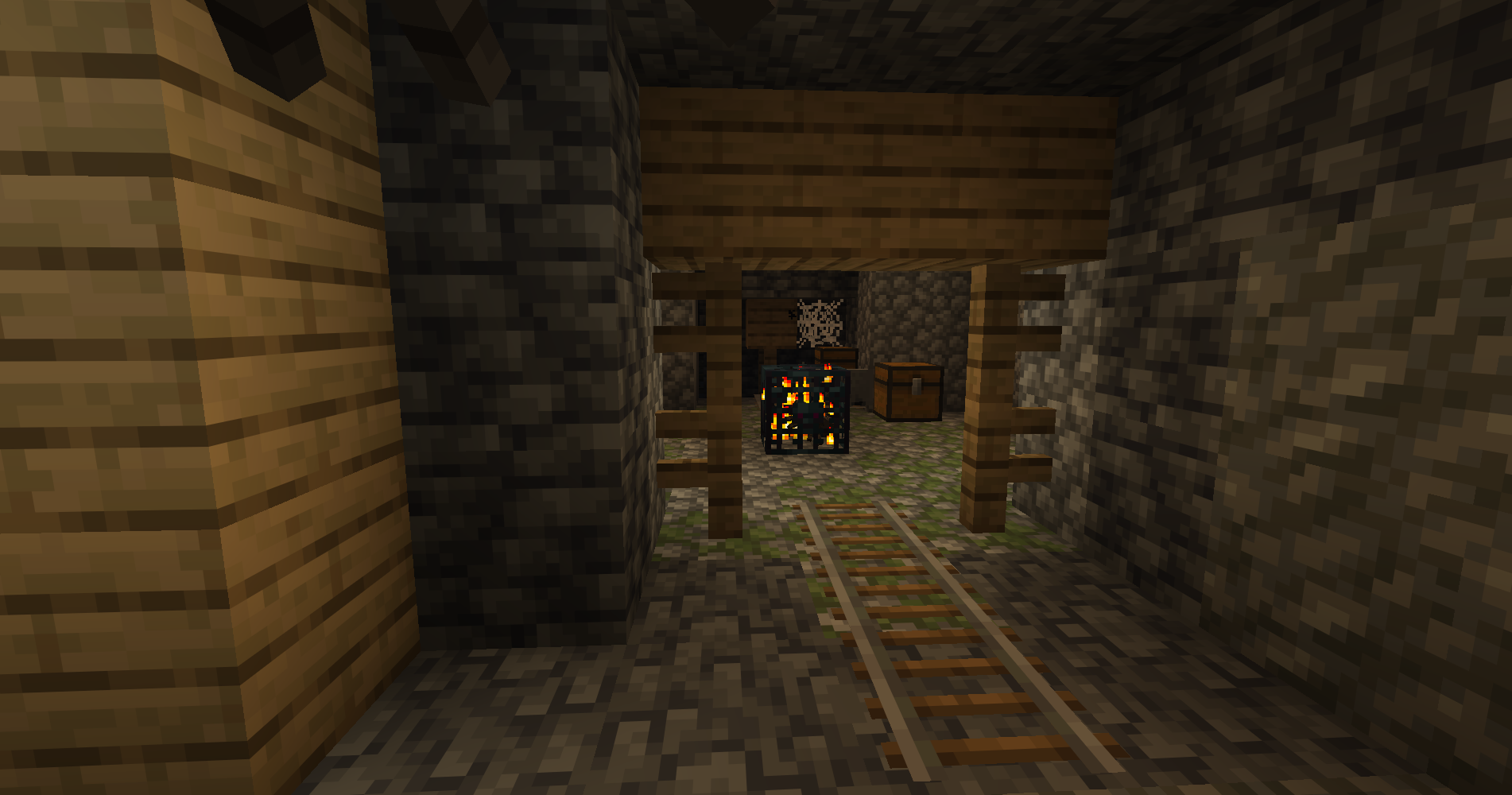 Mineshaft location guide in Minecraft
