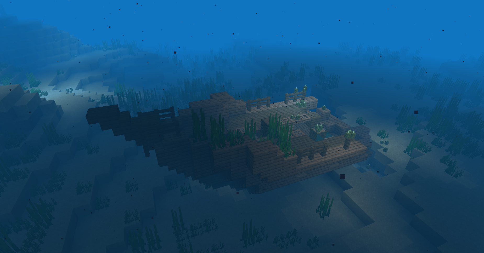 Shipwreck location guide in Minecraft