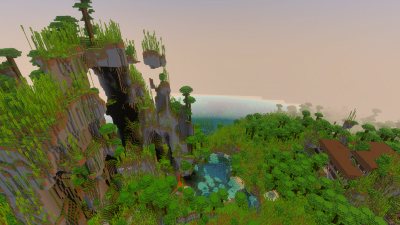 Windswept Mansion, a featured Minecraft seed world
