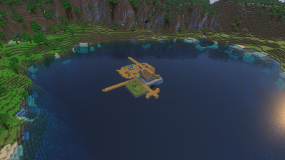Single Floating House, a featured Minecraft seed world