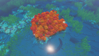 Dappled Forest Island, a featured Minecraft seed world