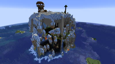 Skull Island, a featured Minecraft seed world