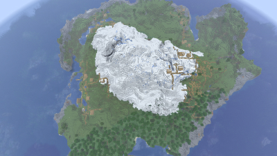 4 Villages on an Island, a featured Minecraft seed world
