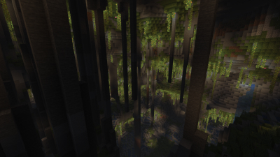 Hollow Mountain, a featured Minecraft seed world
